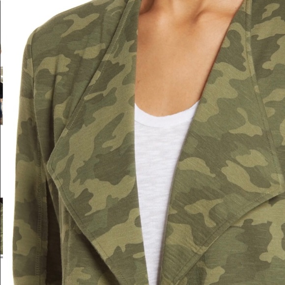NWT Caslon Drape Blazer Green Army Camo-Size M - Picture 5 of 6
